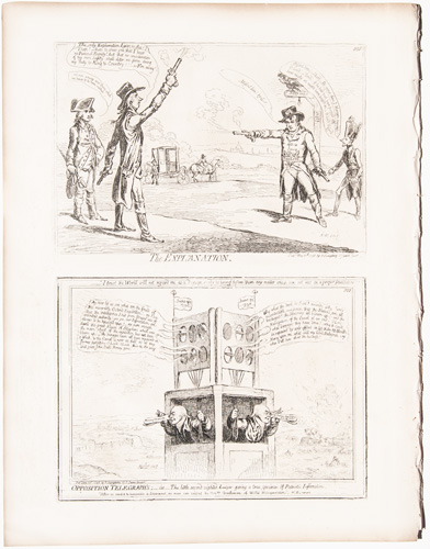 James Gillray prints The Explanation 



Opposition Telegraphs